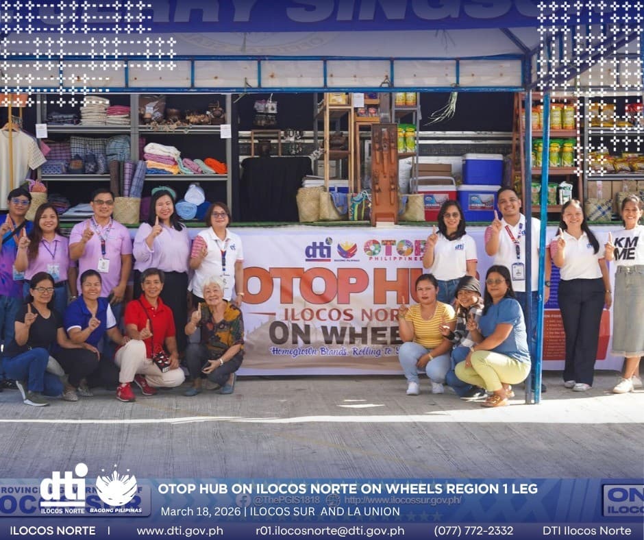 OTOP Hub Ilocos Norte on Wheels Brought 24 MSME Exhibitors to Three Region I Venues — and Generated Nearly ₱200,000 in Two Days