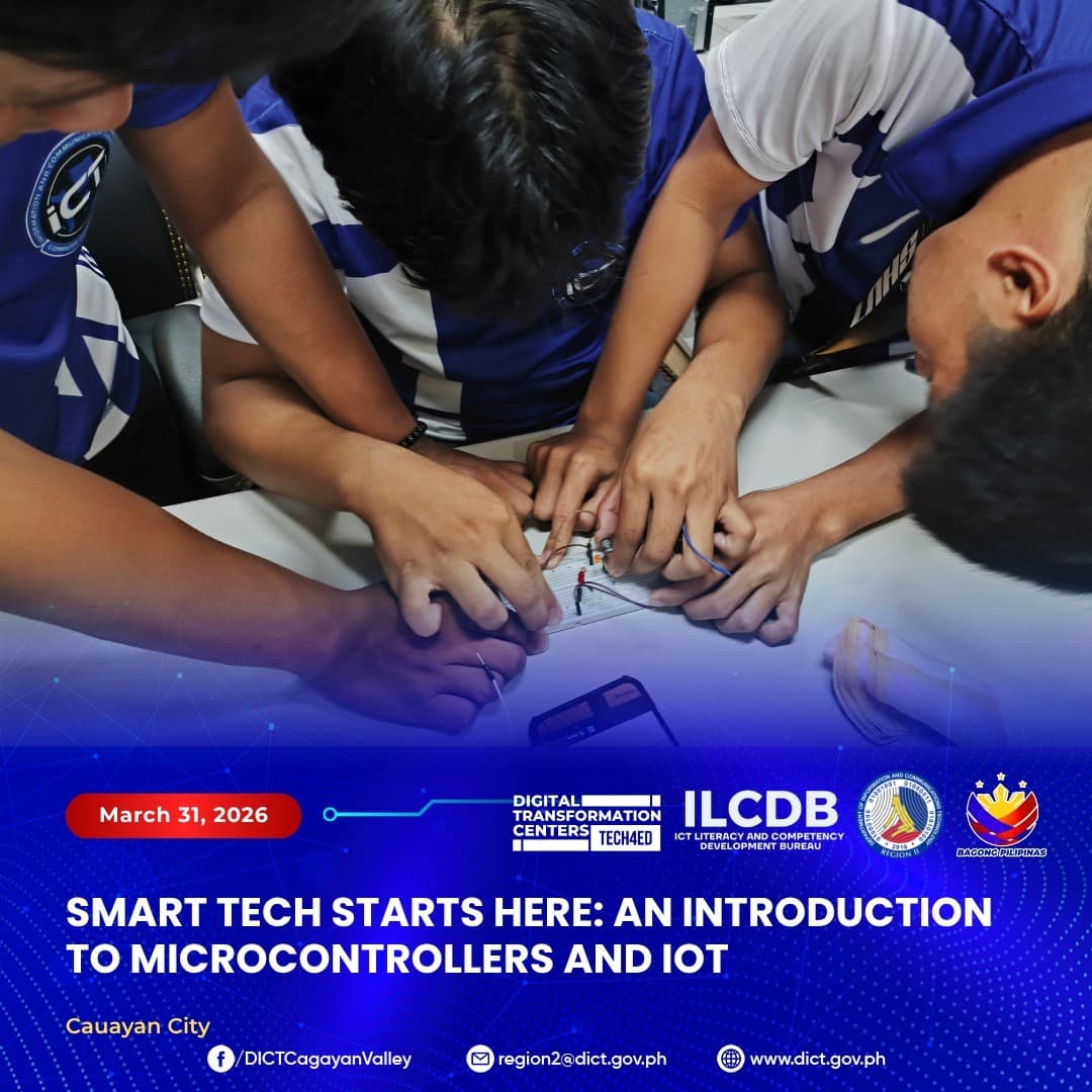 DICT Isabela and AMA Computer College Brought Senior High School Students Into Their First Hands-On IoT and Microcontroller Training