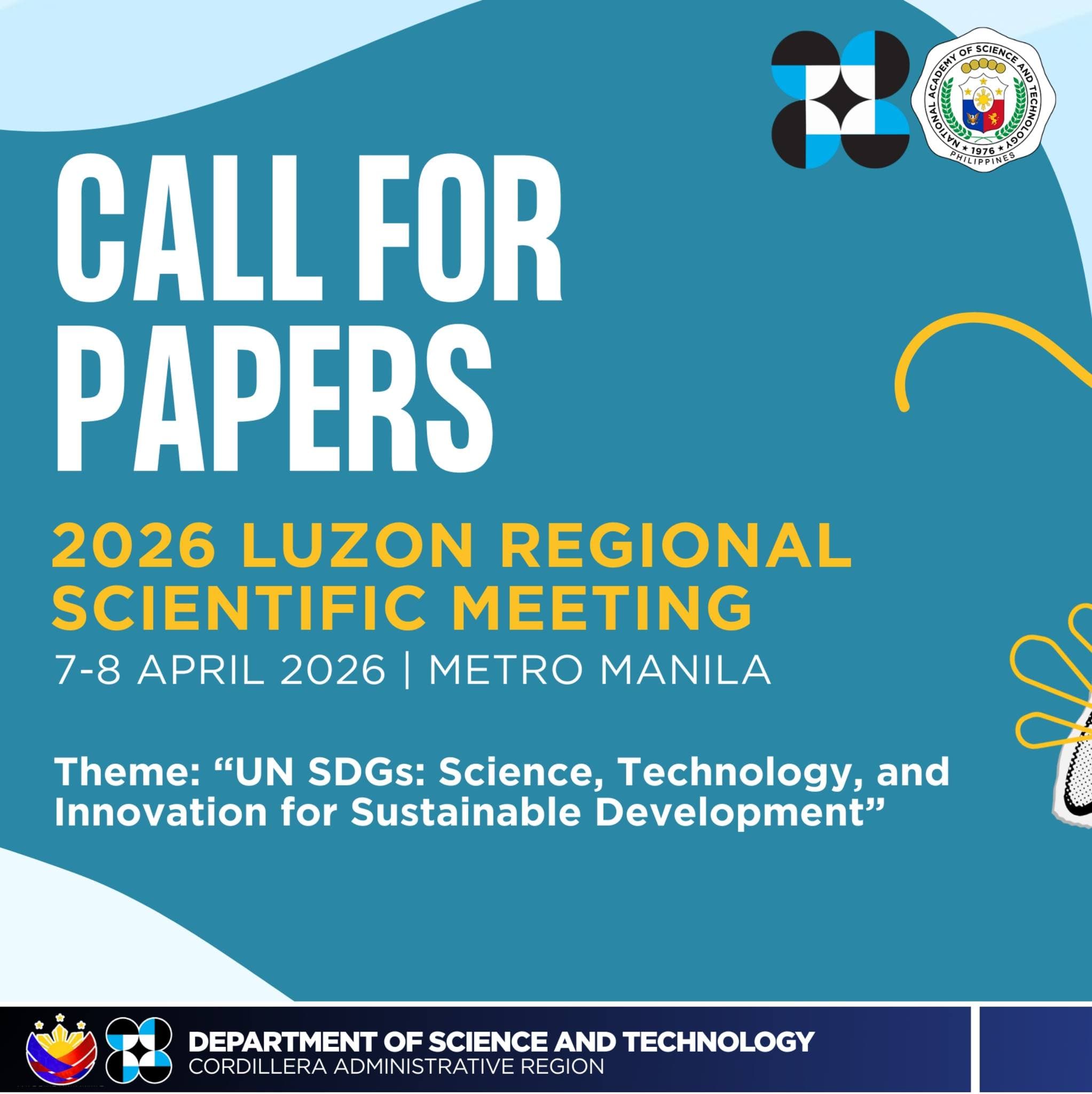 NAST PHL and DOST Open the 2026 Luzon Regional Scientific Meeting to Researchers Across Northern Luzon