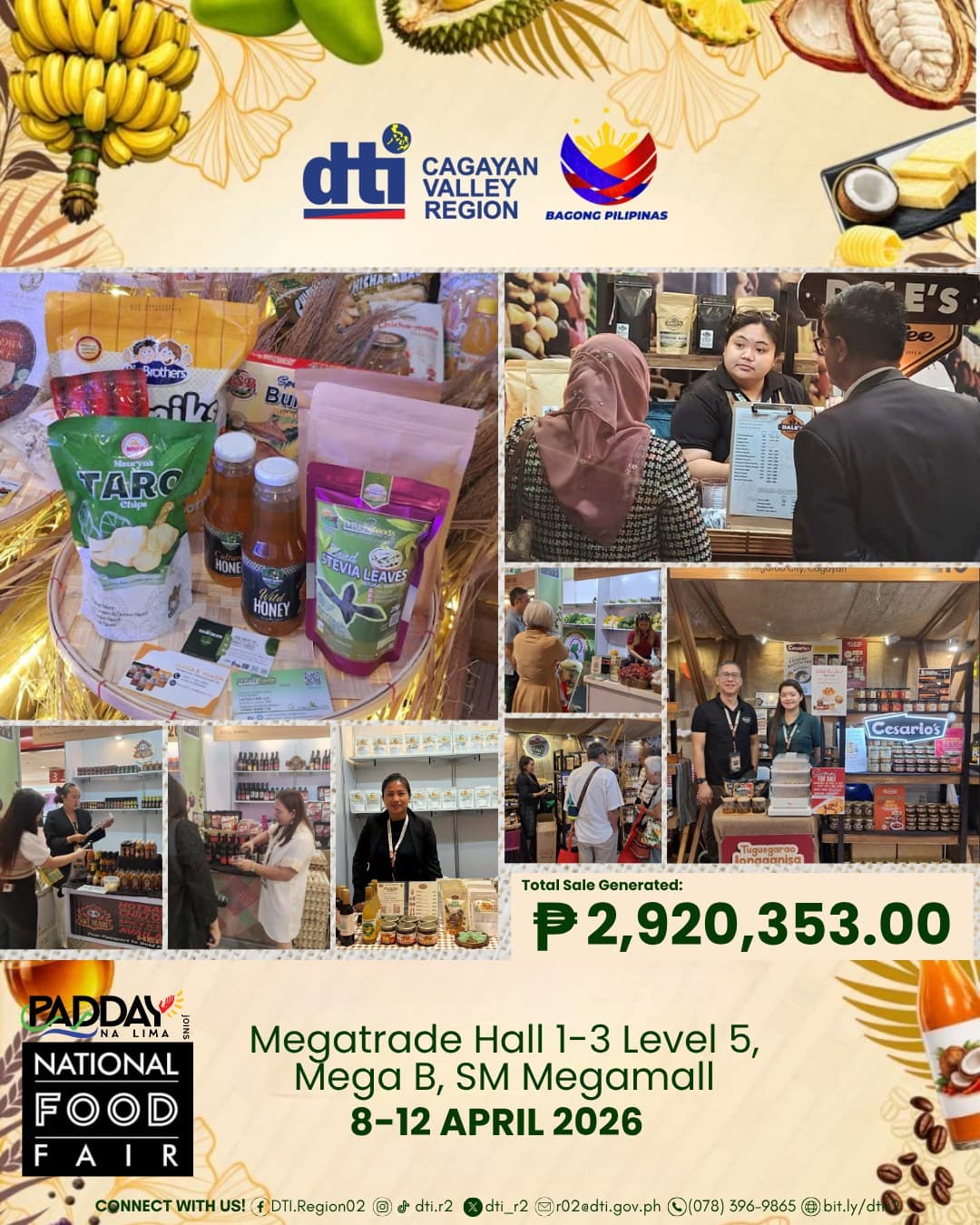 Twenty Cagayan Valley MSMEs Sold ₱2.9 Million at the National Food Fair in Five Days. Here Is What That Number Actually Means.